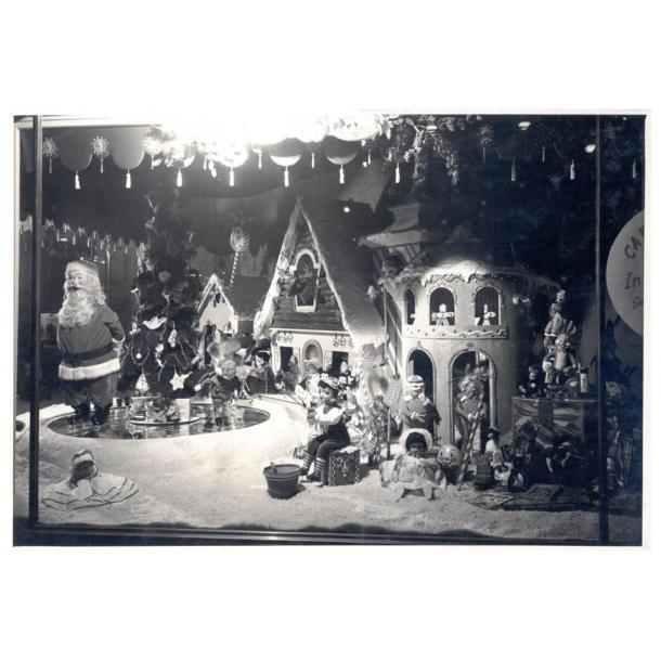 Vintage Holiday Window Display